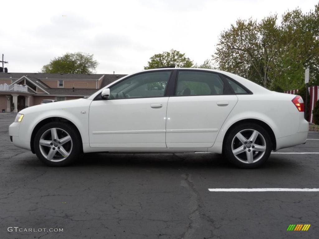 2005 A4 1.8T quattro Sedan - Arctic White / Beige photo #10