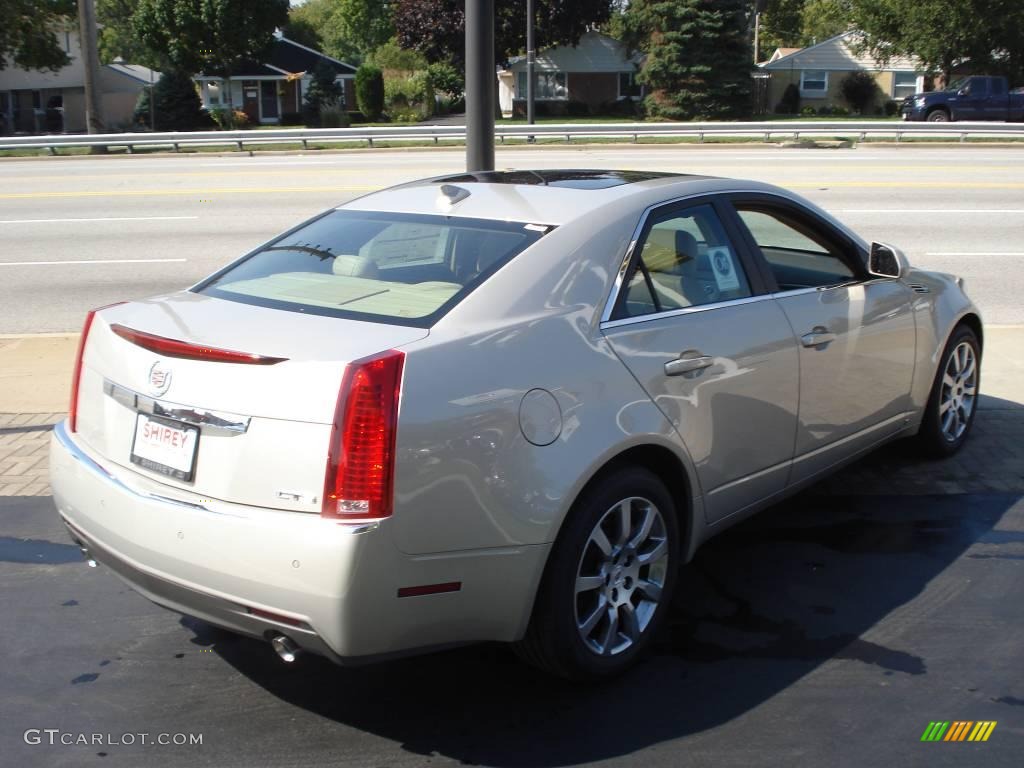 2009 CTS Sedan - Gold Mist / Cashmere/Cocoa photo #4