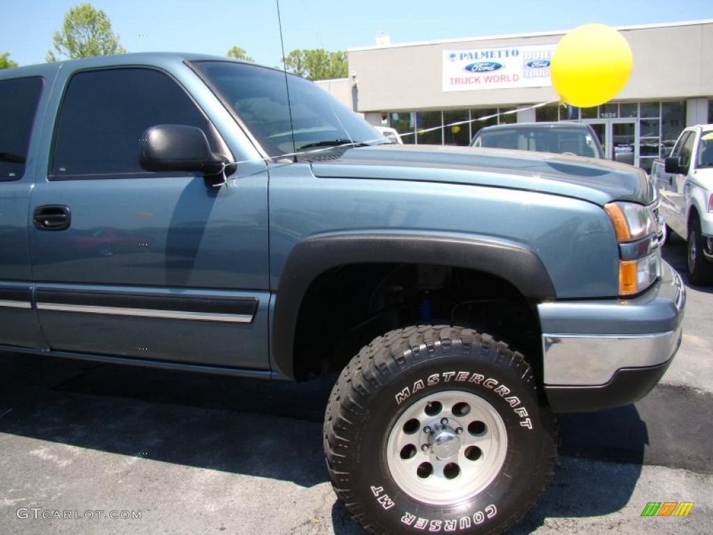 2006 Silverado 1500 Z71 Extended Cab 4x4 - Blue Granite Metallic / Dark Charcoal photo #35