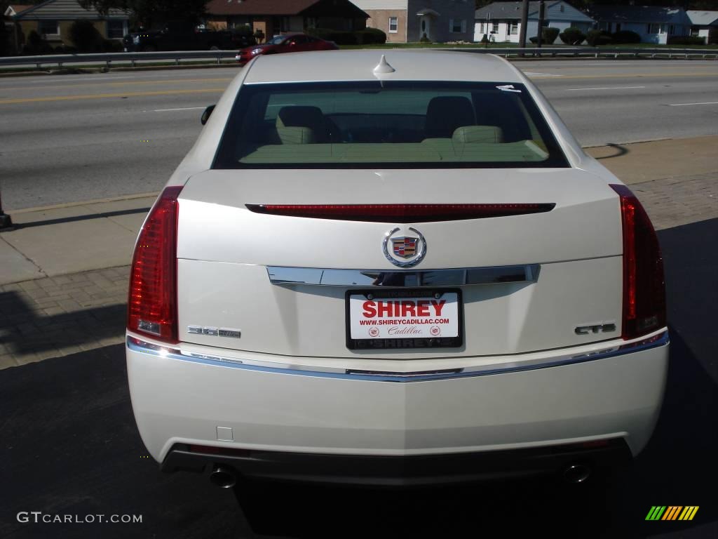 2009 CTS Sedan - White Diamond Tri-Coat / Cashmere/Cocoa photo #5