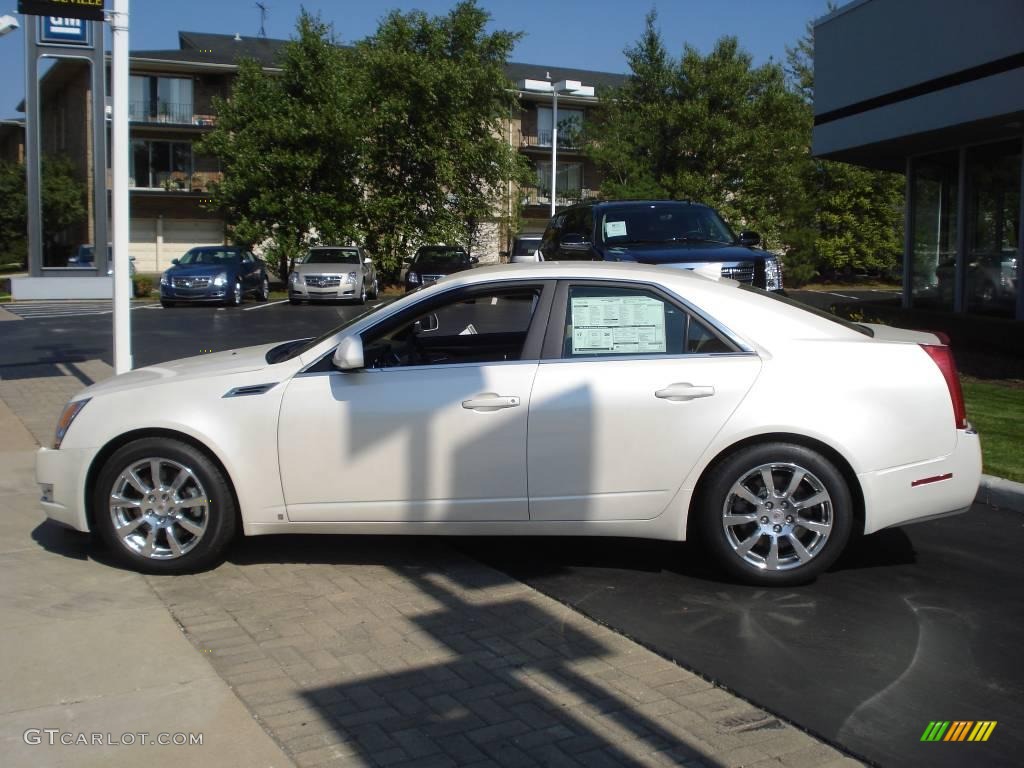 2009 CTS Sedan - White Diamond Tri-Coat / Cashmere/Cocoa photo #7