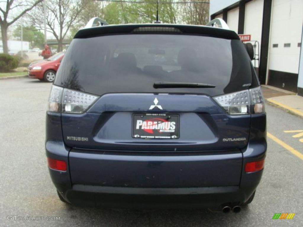 2007 Outlander XLS 4WD - Deep Blue Metallic / Beige photo #5