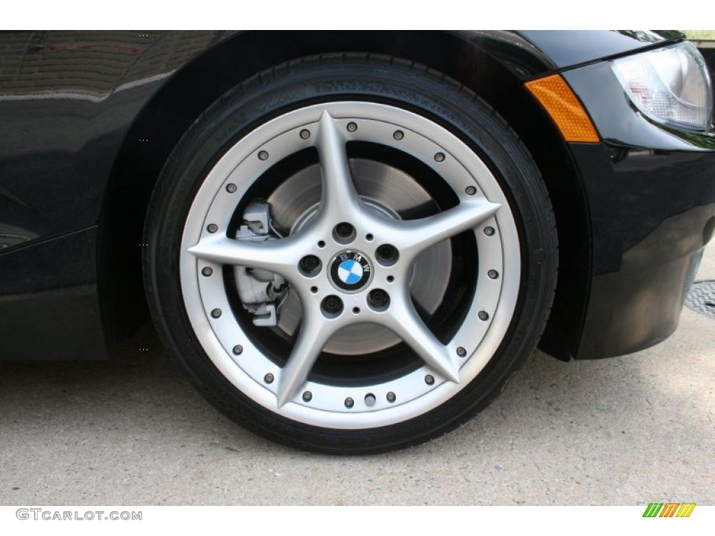 2007 Z4 3.0si Roadster - Jet Black / Dream Red photo #9