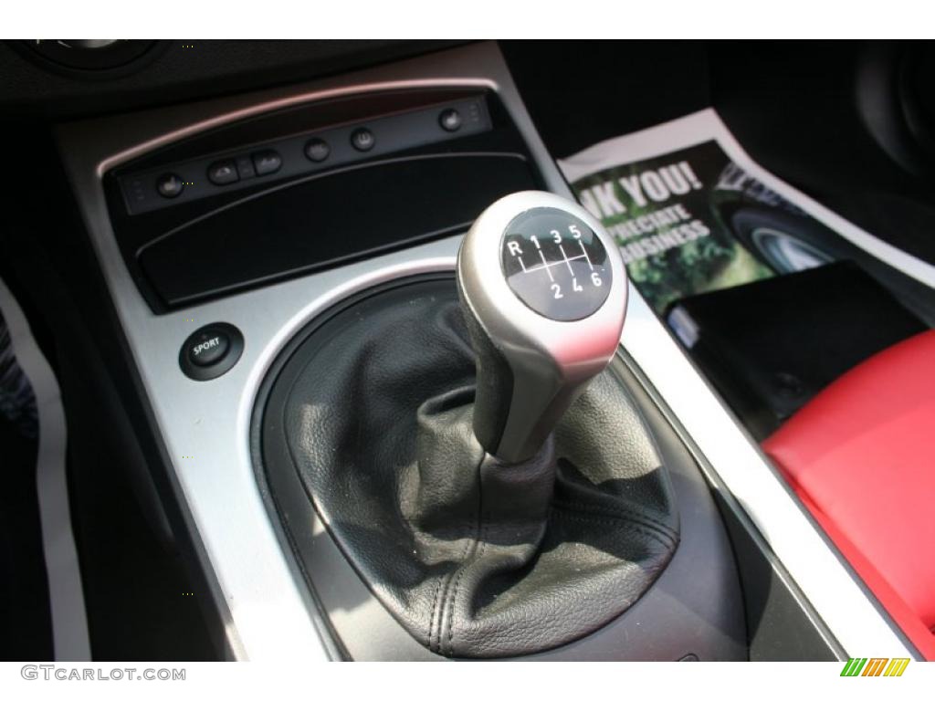 2007 Z4 3.0si Roadster - Jet Black / Dream Red photo #25