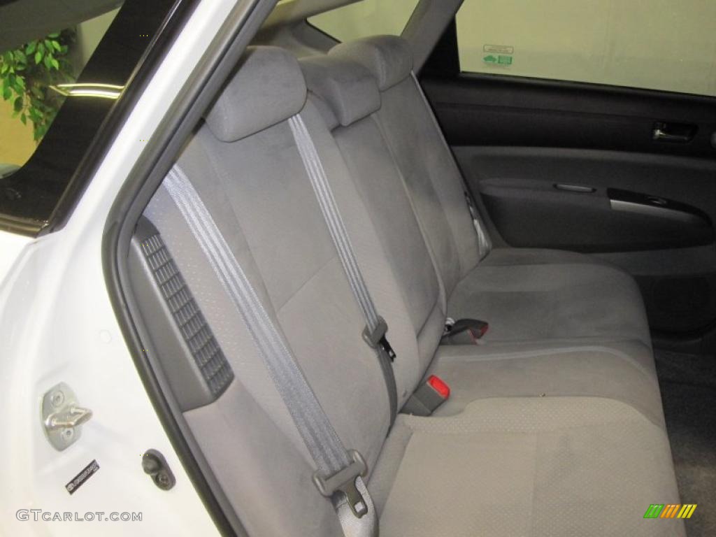 2005 Prius Hybrid - Super White / Gray/Burgundy photo #7