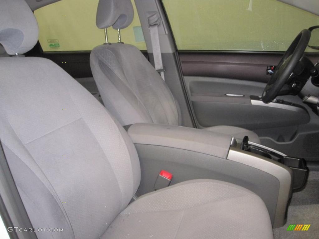 2005 Prius Hybrid - Super White / Gray/Burgundy photo #8