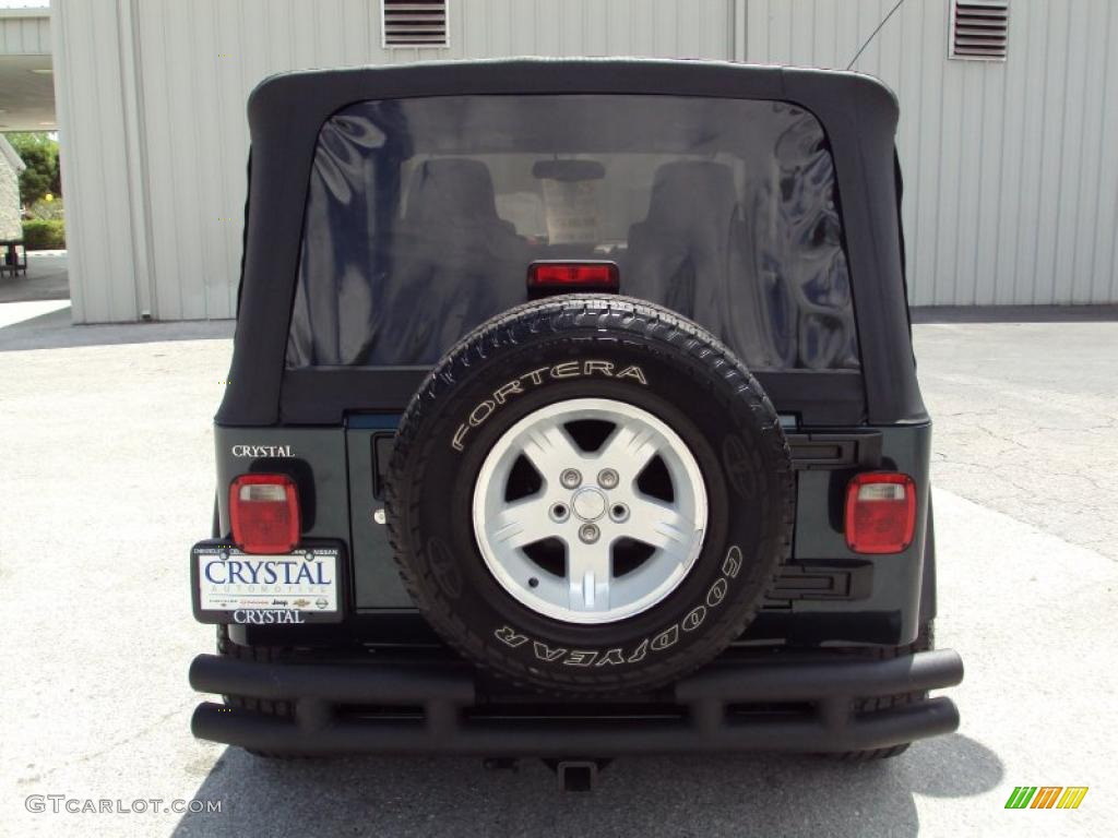 2006 Wrangler Sport 4x4 - Deep Beryl Green Pearl / Dark Slate Gray photo #7