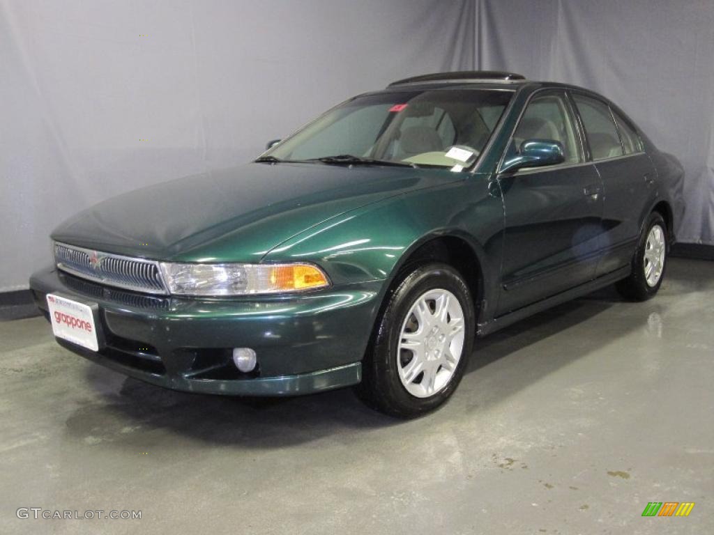 2001 Galant ES - Sherwood Green Pearl / Tan photo #1