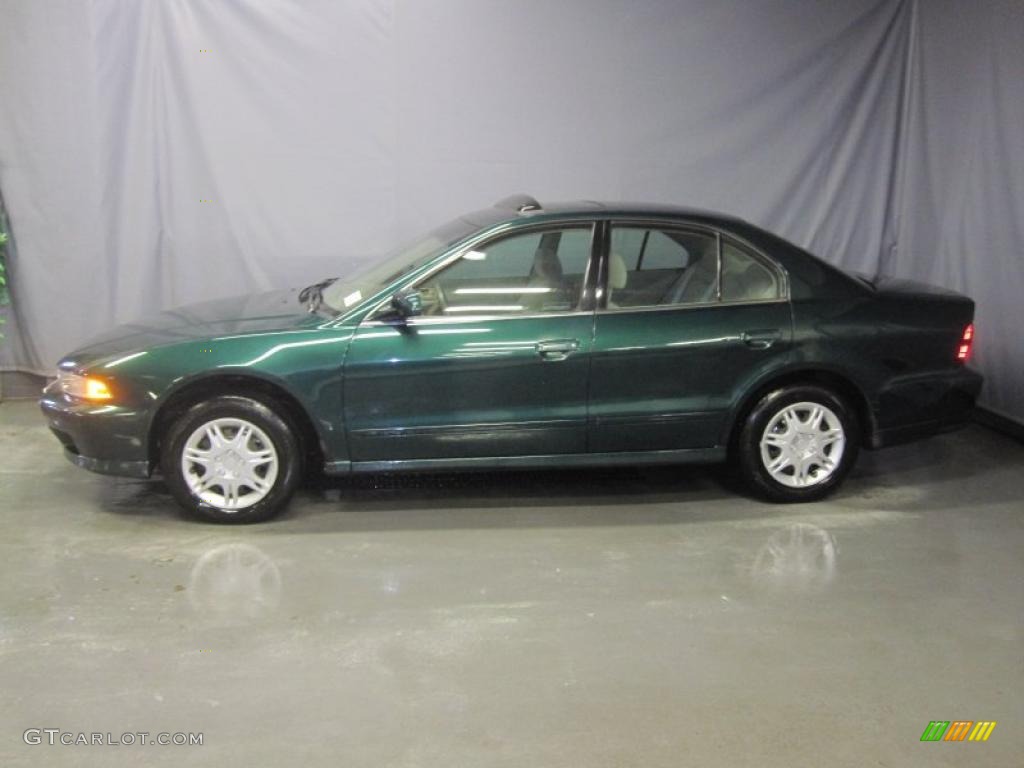 2001 Galant ES - Sherwood Green Pearl / Tan photo #2