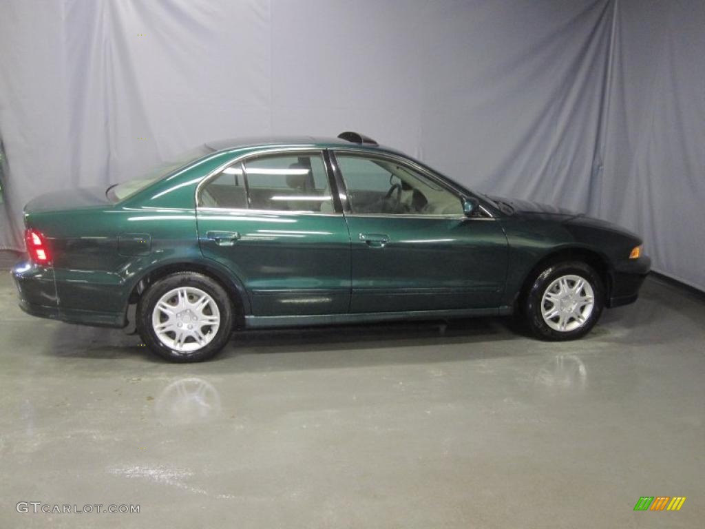 2001 Galant ES - Sherwood Green Pearl / Tan photo #4