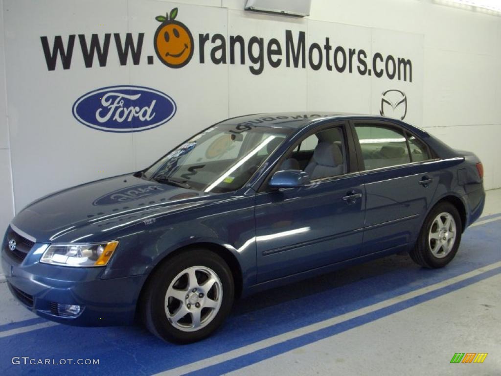 2006 Sonata GLS V6 - Aquamarine Pearl / Beige photo #1