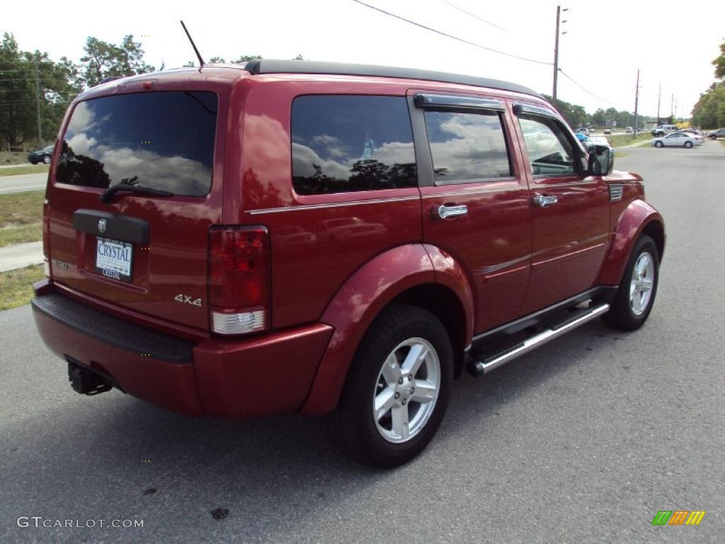 2007 Nitro SXT 4x4 - Inferno Red Crystal Pearl / Dark Slate Gray photo #9