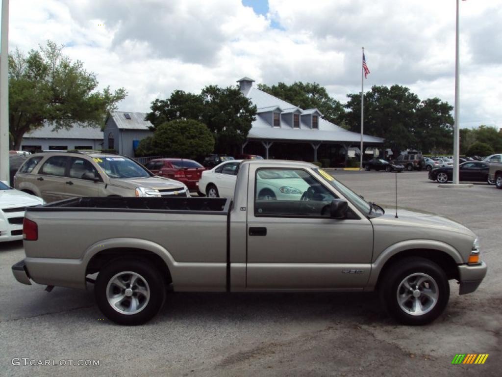 2000 S10 LS Regular Cab - Light Pewter Metallic / Medium Gray photo #8