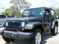 2007 Black Jeep Wrangler X 4x4  photo #1