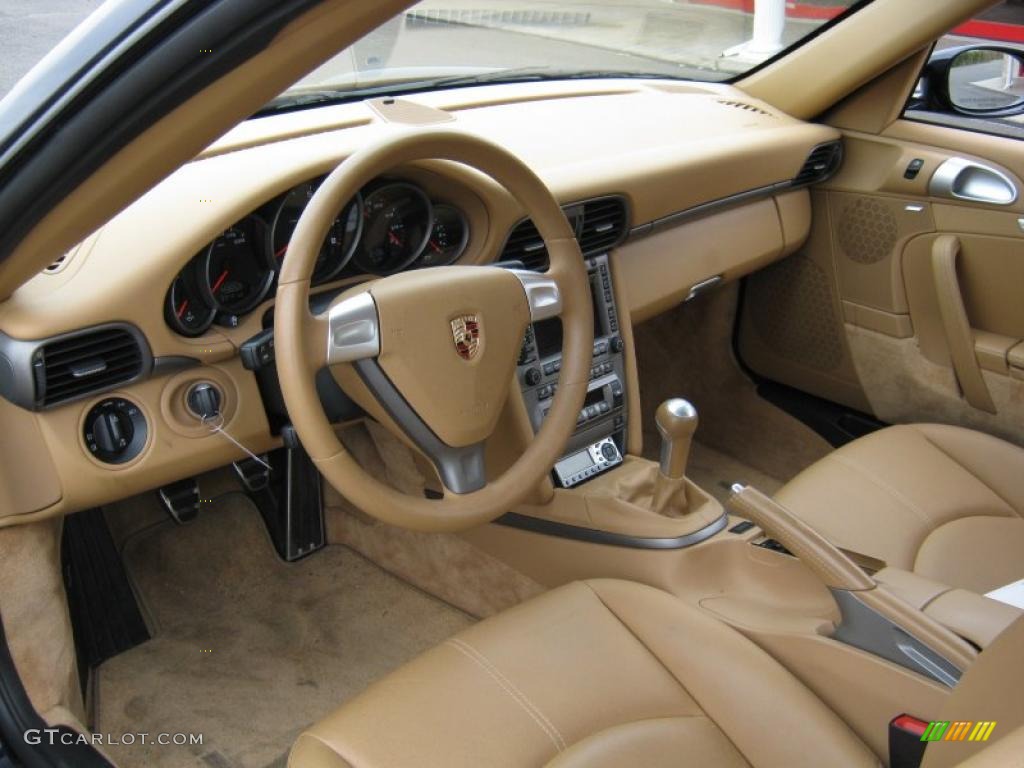 2007 911 Carrera Coupe - Midnight Blue Metallic / Sand Beige photo #6