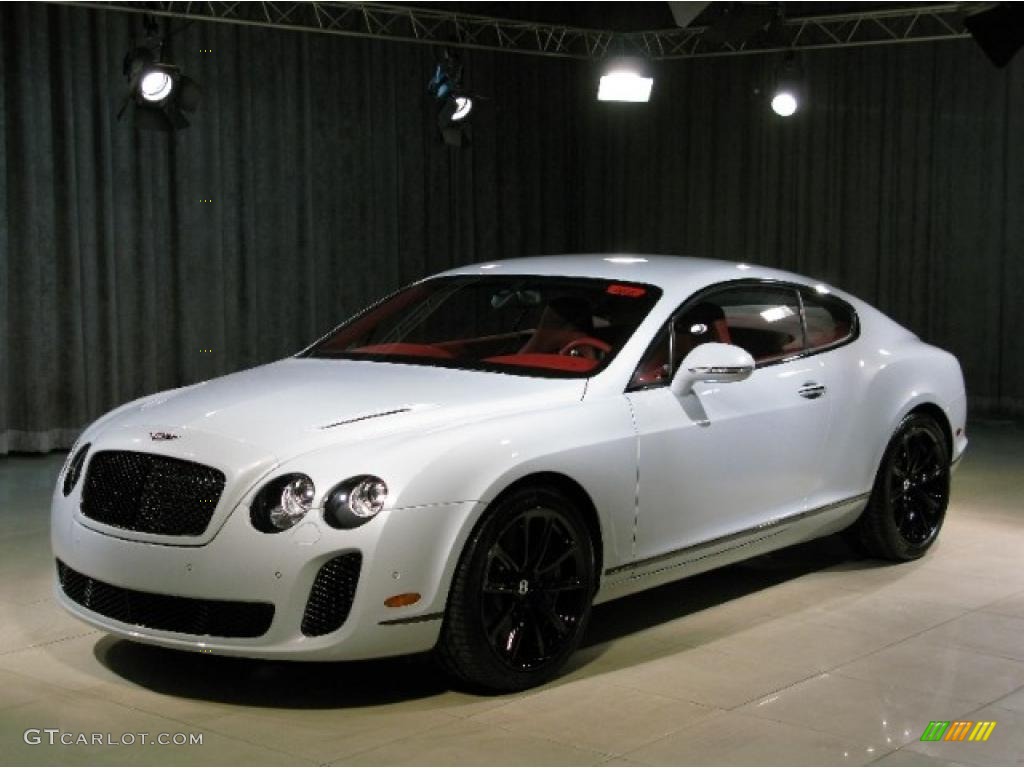 2010 Continental GT Supersports - Ice White / Beluga/Hotspur photo #1