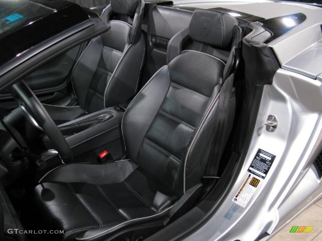 Black Interior 2007 Lamborghini Gallardo Spyder Photo #28721194