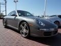 2008 Meteor Grey Metallic Porsche 911 Carrera Coupe  photo #3