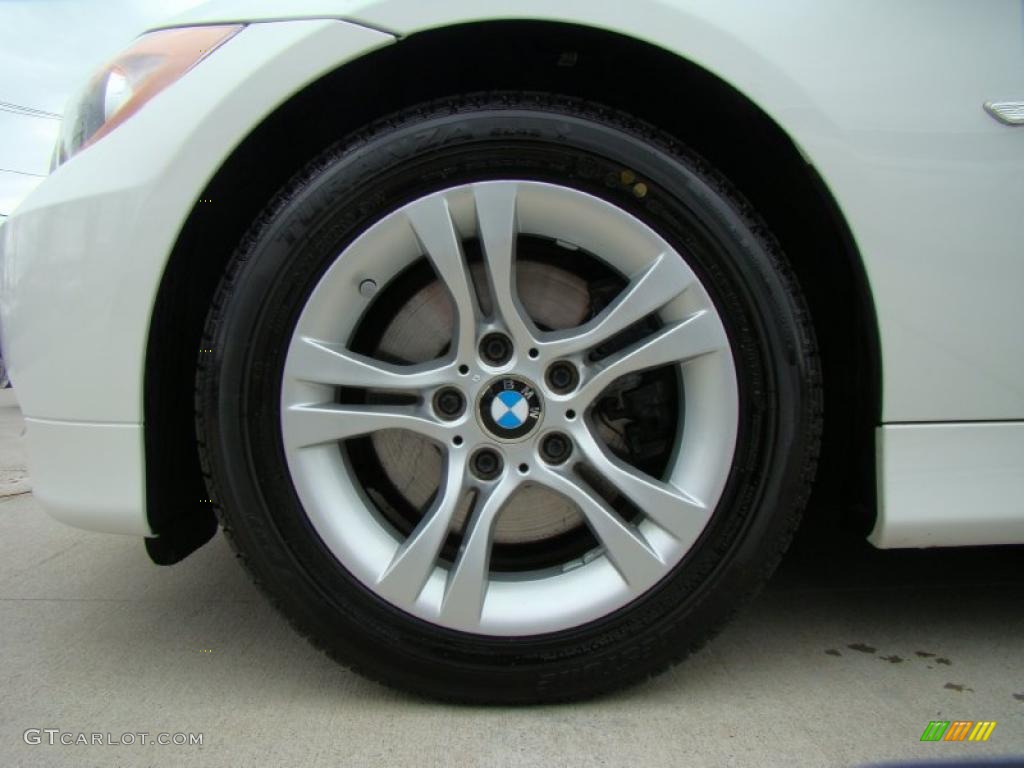 2008 3 Series 328xi Sedan - Alpine White / Saddle Brown/Black photo #6