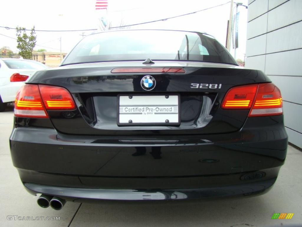 2008 3 Series 328i Convertible - Black Sapphire Metallic / Saddle Brown/Black photo #4