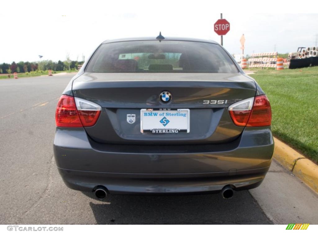 2007 3 Series 335i Sedan - Sparkling Graphite Metallic / Saddle Brown/Black photo #5