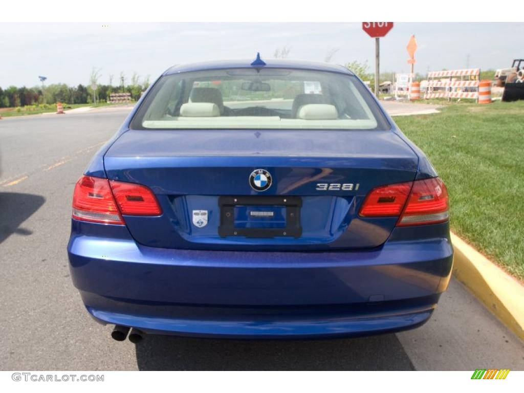 2007 3 Series 328i Coupe - Montego Blue Metallic / Cream Beige photo #5