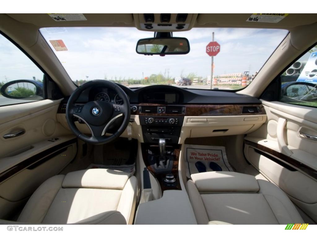 2007 3 Series 328i Coupe - Montego Blue Metallic / Cream Beige photo #11