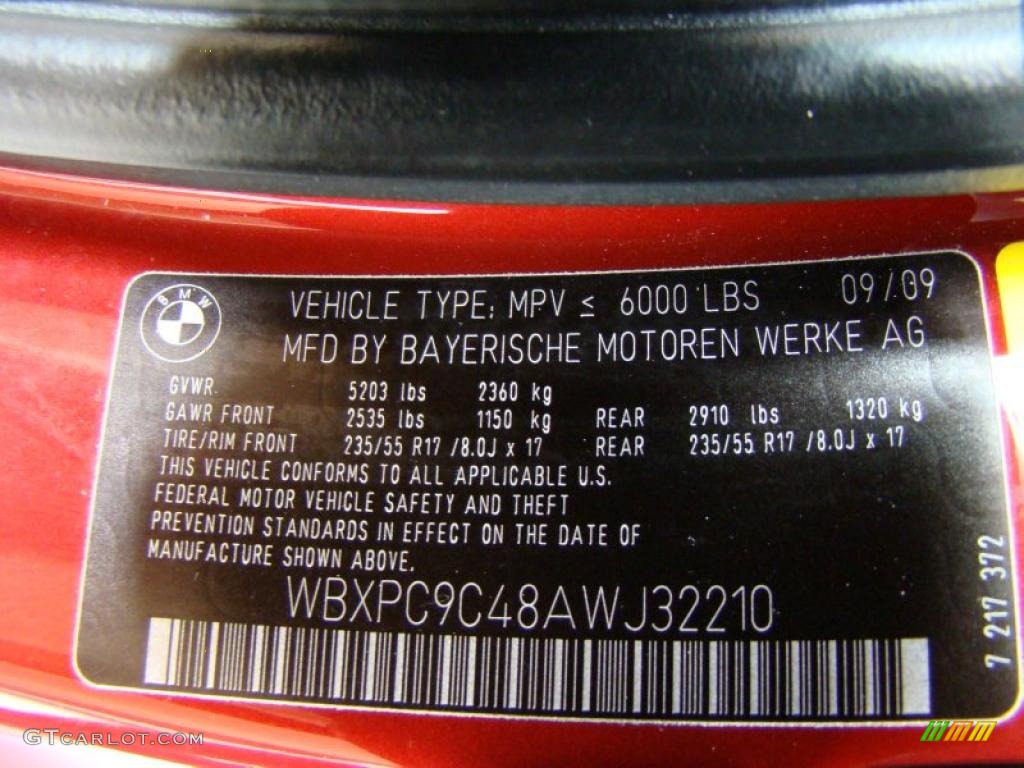 2010 X3 xDrive30i - Vermilion Red Metallic / Sand Beige photo #15