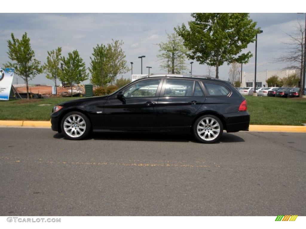 2007 3 Series 328xi Wagon - Jet Black / Black photo #3