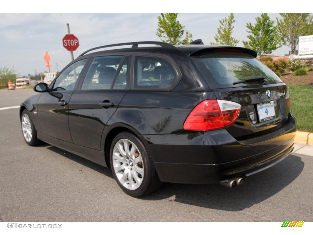 2007 3 Series 328xi Wagon - Jet Black / Black photo #4
