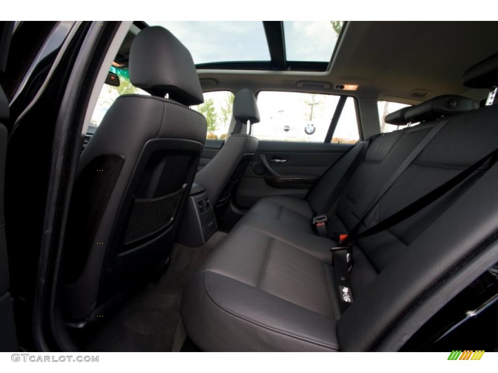 2007 3 Series 328xi Wagon - Jet Black / Black photo #12