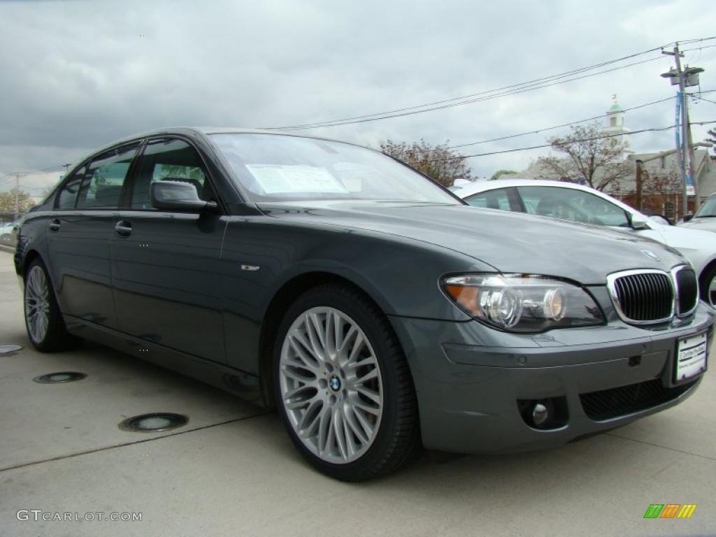 2008 7 Series 750Li Sedan - Titanium Grey Metallic / Black photo #3