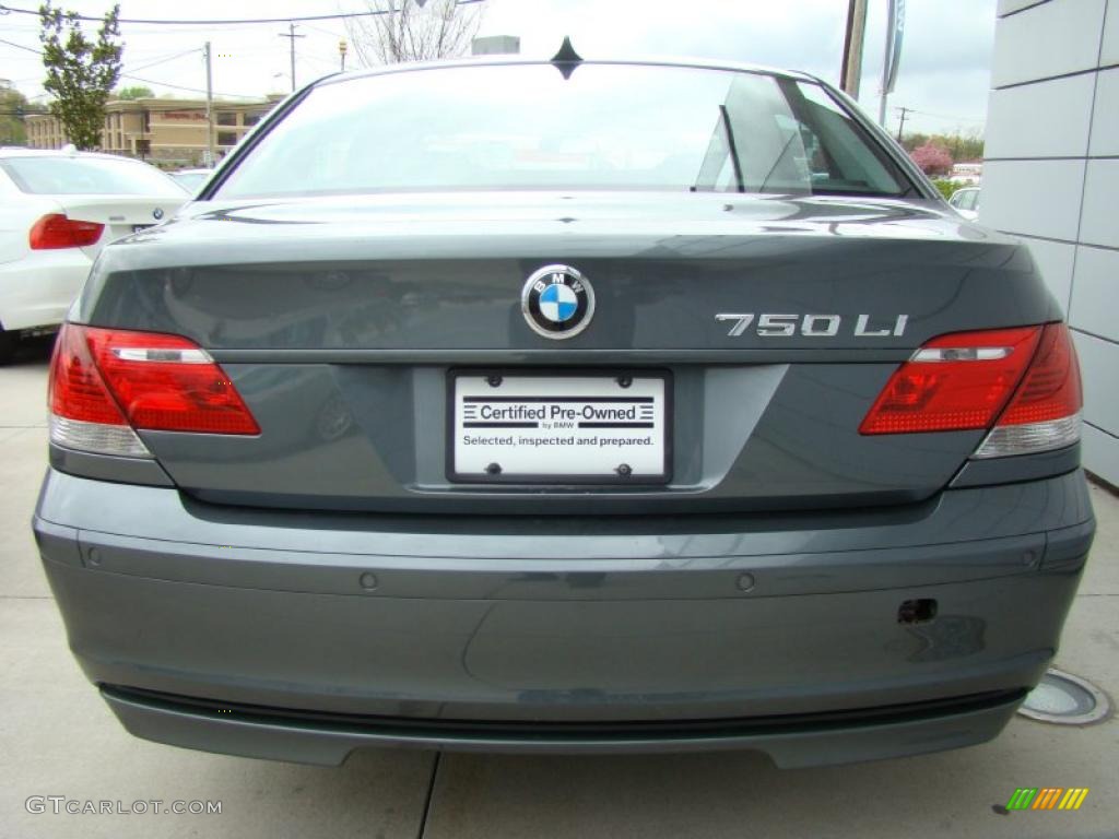 2008 7 Series 750Li Sedan - Titanium Grey Metallic / Black photo #4