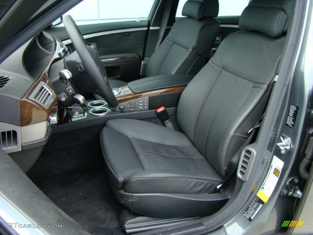 2008 7 Series 750Li Sedan - Titanium Grey Metallic / Black photo #8