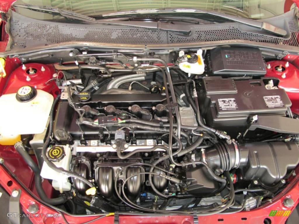 2007 Focus ZX4 SE Sedan - Dark Toreador Red Metallic / Charcoal/Light Flint photo #28