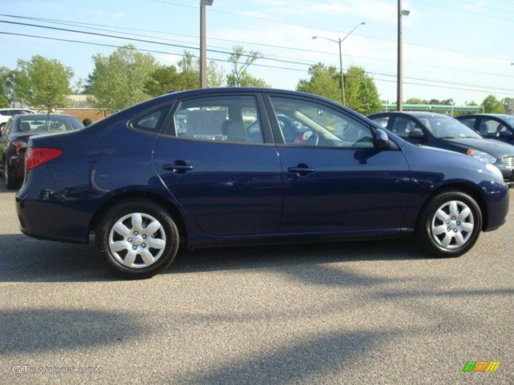 2009 Elantra GLS Sedan - Regatta Blue / Beige photo #6