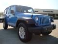 Surf Blue Pearl 2010 Jeep Wrangler Unlimited Sport