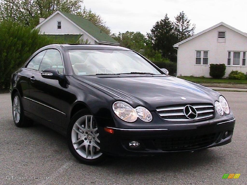 2008 CLK 350 Coupe - Capri Blue Metallic / Stone photo #1