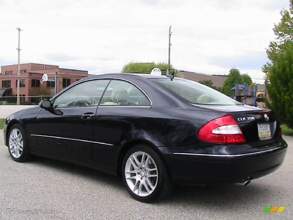 2008 CLK 350 Coupe - Capri Blue Metallic / Stone photo #6