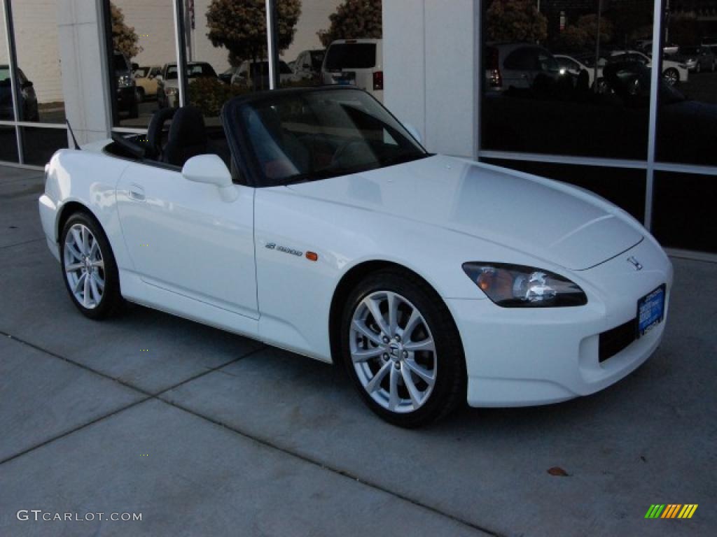 2007 S2000 Roadster - Grand Prix White / Black/Red photo #1