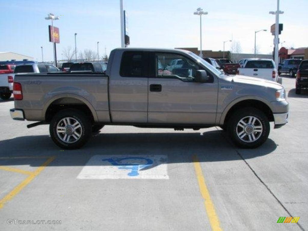 2005 F150 Lariat SuperCab 4x4 - Arizona Beige Metallic / Tan photo #12