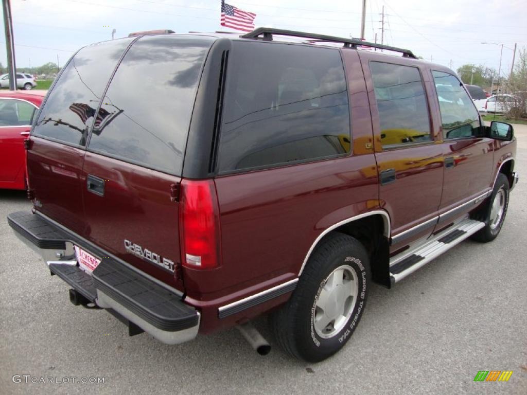 1998 Tahoe LT 4x4 - Dark Carmine Red Metallic / Gray photo #5