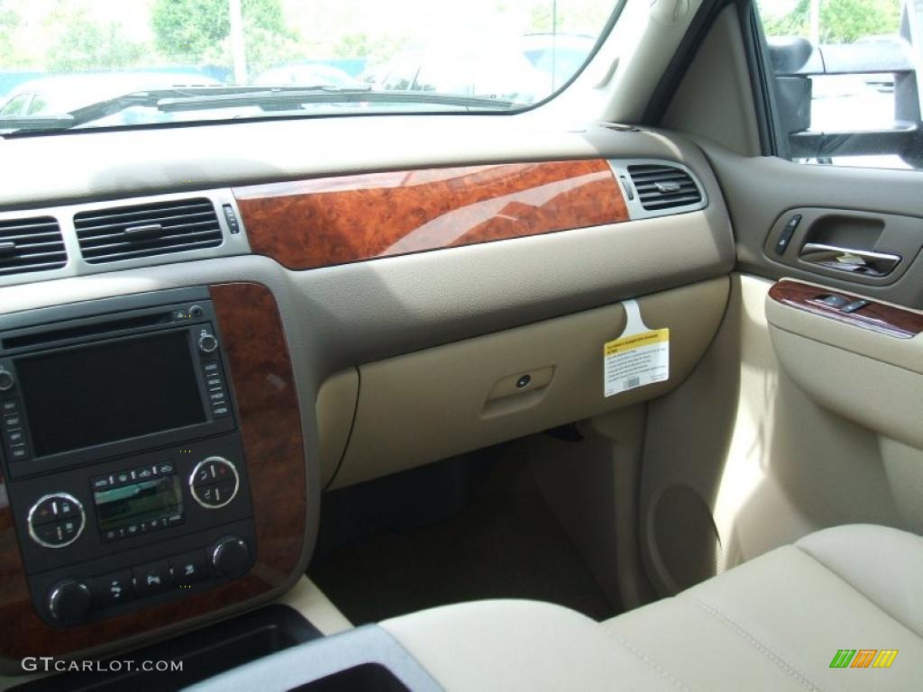 2010 Silverado 1500 LTZ Crew Cab 4x4 - Black Granite Metallic / Dark Cashmere/Light Cashmere photo #13