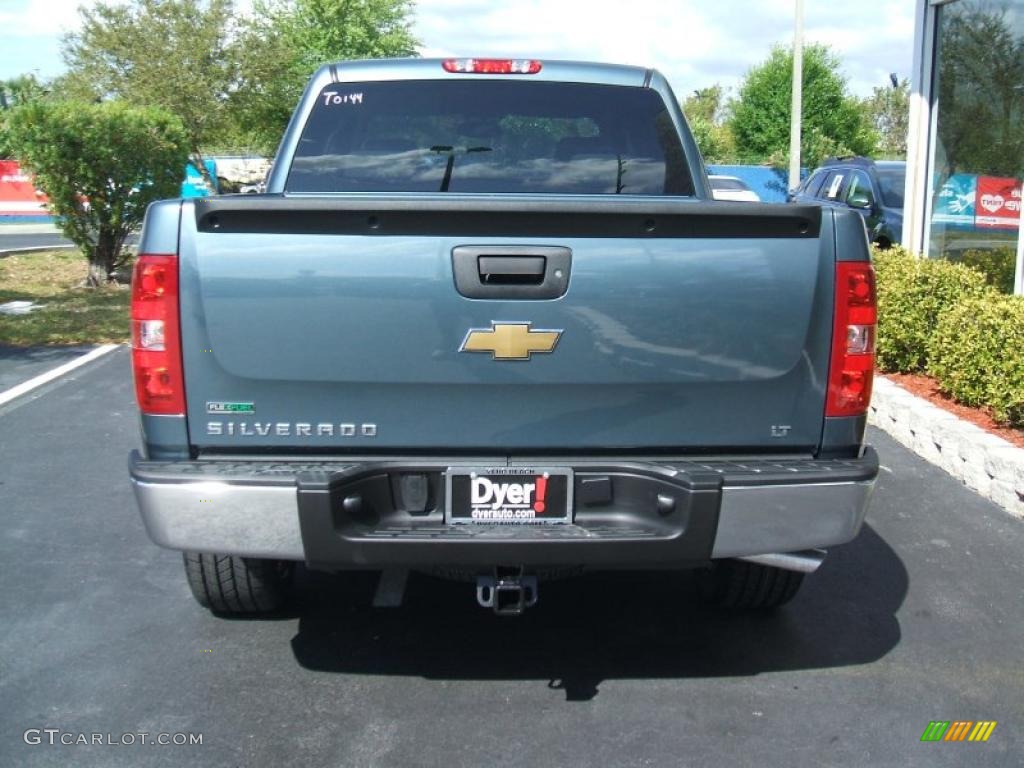 2010 Silverado 1500 LT Crew Cab - Blue Granite Metallic / Light Titanium/Ebony photo #5