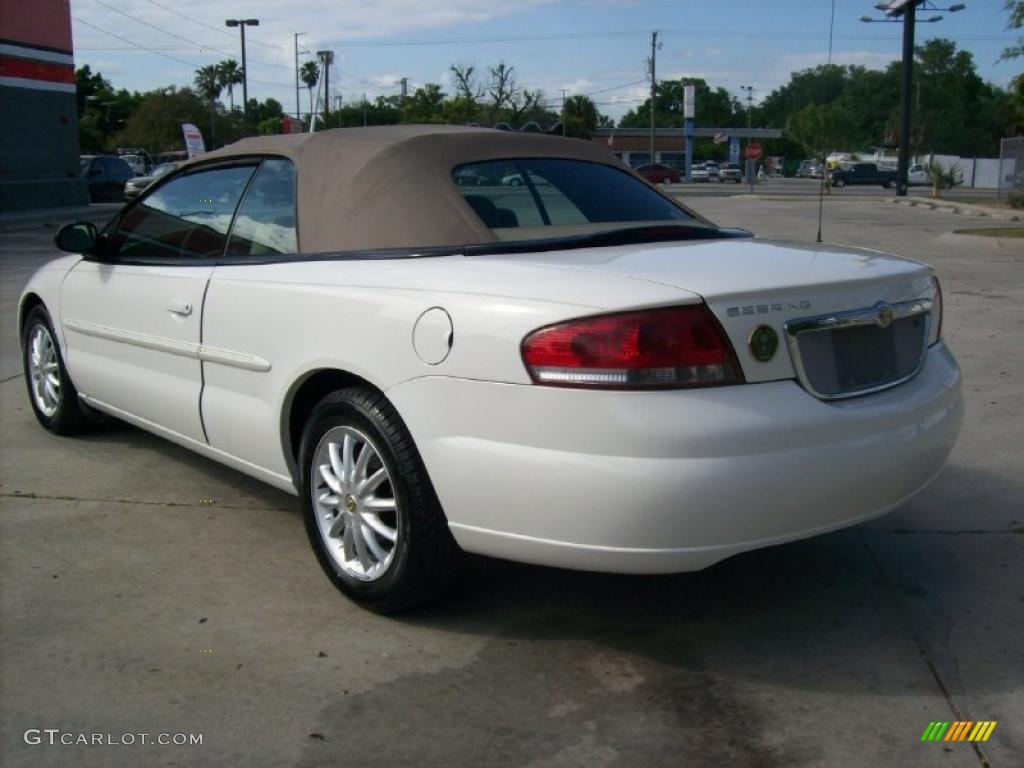 2003 Sebring LX Convertible - Stone White / Sandstone photo #10