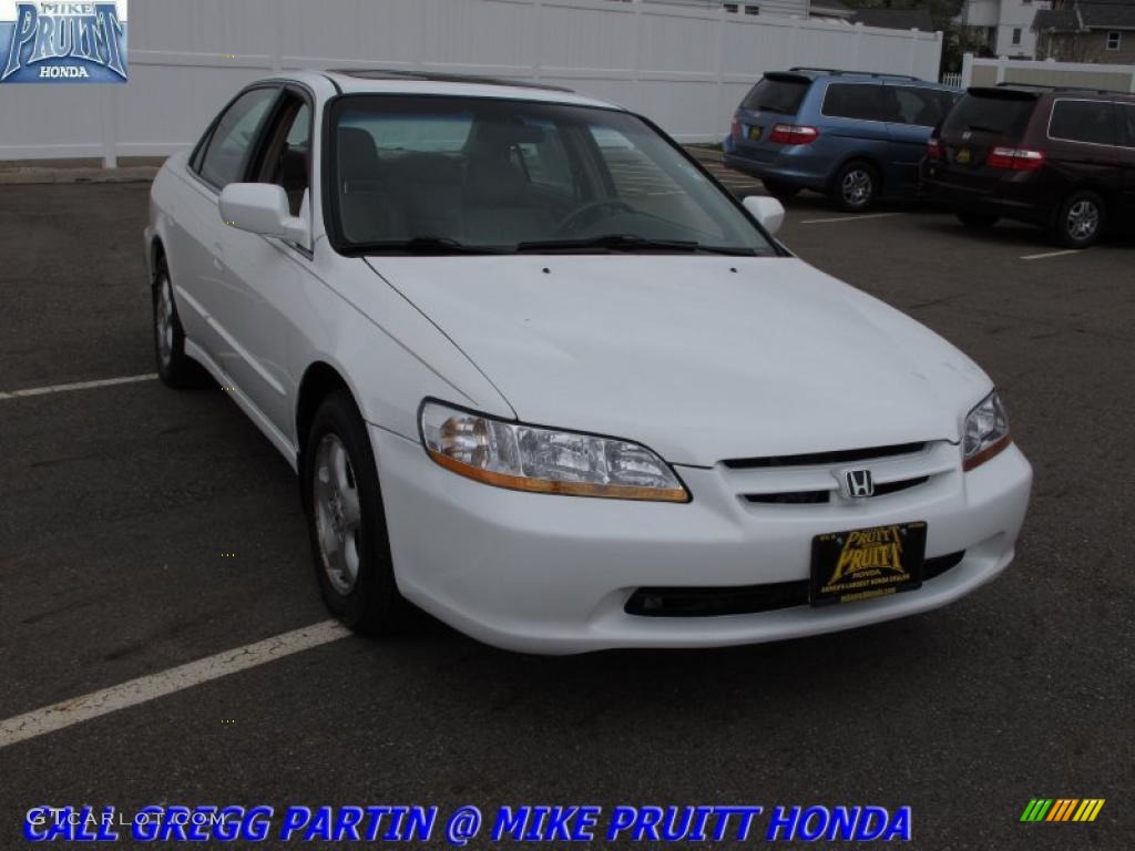 2000 Accord EX V6 Sedan - Taffeta White / Ivory photo #5