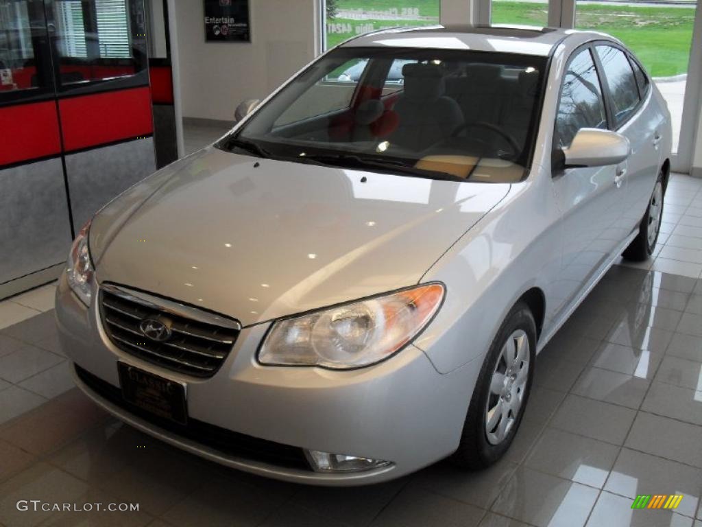 2008 Elantra GLS Sedan - QuickSilver Metallic / Gray photo #1