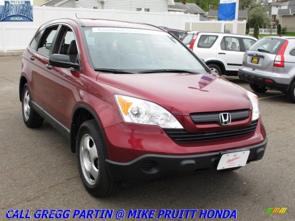 2008 CR-V LX - Tango Red Pearl / Gray photo #5