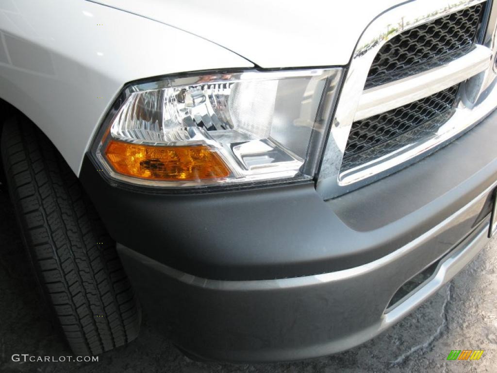2010 Ram 1500 ST Quad Cab - Stone White / Dark Slate/Medium Graystone photo #4