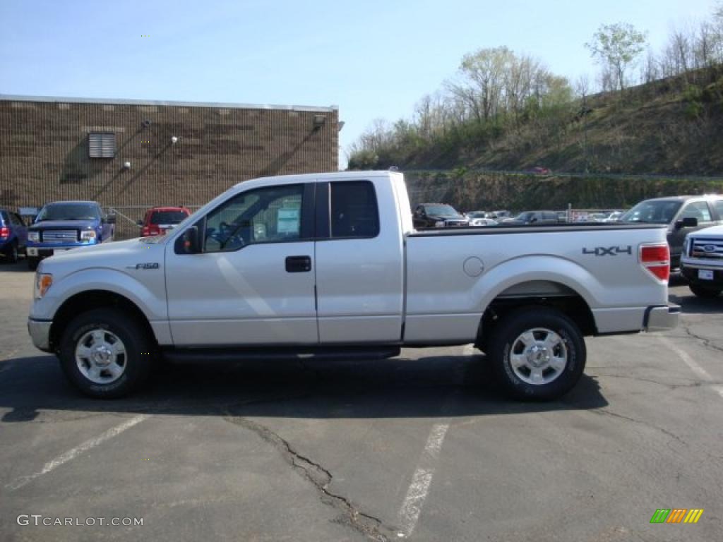 2010 F150 XLT SuperCab 4x4 - Ingot Silver Metallic / Medium Stone photo #6